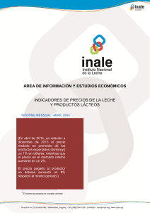 Informe de Precios- Abril 2014