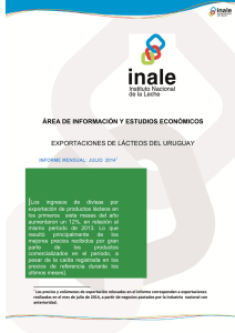 Informe de Exportación - Julio 2014