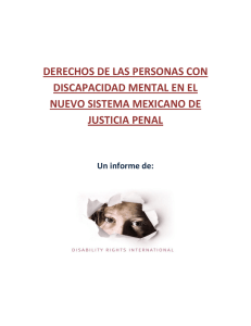 DERECHOS DE LAS PERSONAS CON DISCAPACIDAD MENTAL EN EL JUSTICIA PENAL