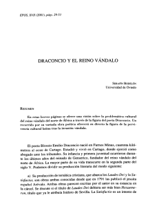 DRACONCIO Y EL REINO VÁNDALO EPOS, XVII (2001). págs. 29-53