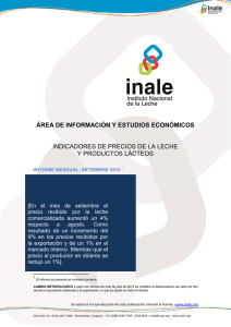 Informe de Precios- Setiembre 2015