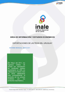 Informe de Exportación - Mayo 2011