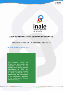 Informe de Exportación - Agosto 2011