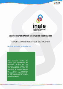 Informe de Exportación - Setiembre 2011