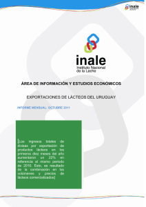 Informe de Exportación - Octubre 2011