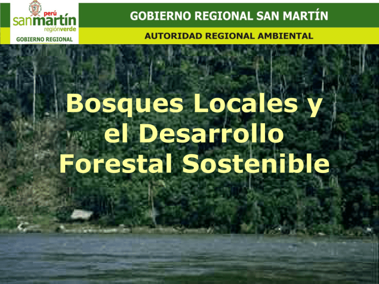 Bosques Locales y el Desarrollo Forestal Sostenible