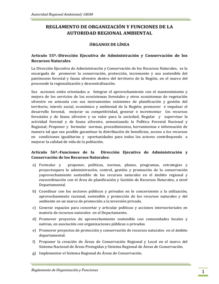 Reglamento De Organizacion Y Funciones Del Instituto 2121