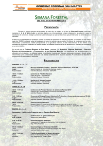 Semana Forestal: del 01 al 07 de Noviembre 2015 (2015-10-30)