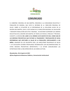 COMUNICADO: Se suspenderán las Labores Educativas del Lunes 12 (2013-08-11)