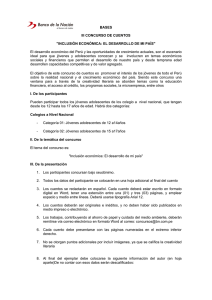 III CONCURSO DE CUENTOS "Inclusión Económica: El Desarrollo de mi País" (2013-06-27)