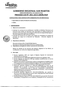 ••• SanMart1n GOBIERNO  REGIONAL SAN MARTIN PROCESO  CAS Nº. 001-2015-GRSM/OGP