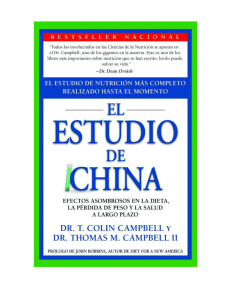 El estudio de China (Dr. Colin Campbell)