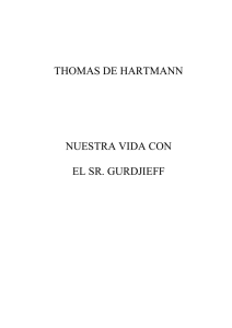 Nuestra vida con el Sr. Gurdjieff (Hartmann, Thomas)
