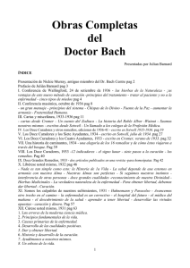 Obras completas del Dr Bach