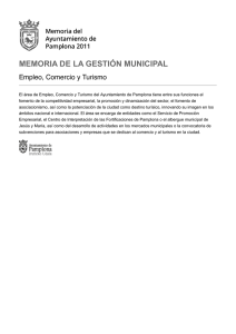 MEMORIA DE LA GESTIÓN MUNICIPAL Empleo, Comercio y Turismo