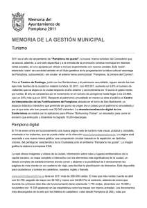 MEMORIA DE LA GESTIÓN MUNICIPAL Turismo