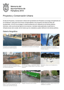 Proyectos y Conservación Urbana