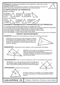 Concepto de triángulos