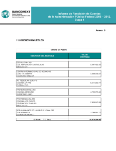 Informe de Rendición de Cuentas – 2012.