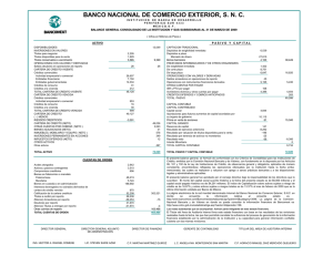 BANCO NACIONAL DE COMERCIO EXTERIOR, S. N. C.