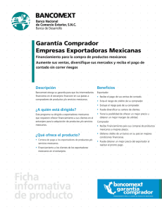 Garantía Comprador para Empresas Exportadoras Mexicanas