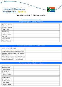 Company Profile Perfil de Empresa  /  General Information