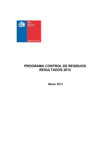 Resultados del Programa de Control de Residuos en Productos Pecuarios, 2010