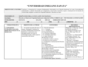 Derecho en Materia de Propiedad intelectual e industrial