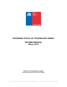 Informe mensual Programa, marzo 2015