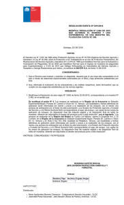 Modifica resolución nº 3.692 de 2015 que autoriza el ingreso y uso experimental de una muestra del plaguicida Cadou SC 500.