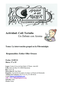 Actividad: Café Tertulia Un Debate con Aroma  Tema: