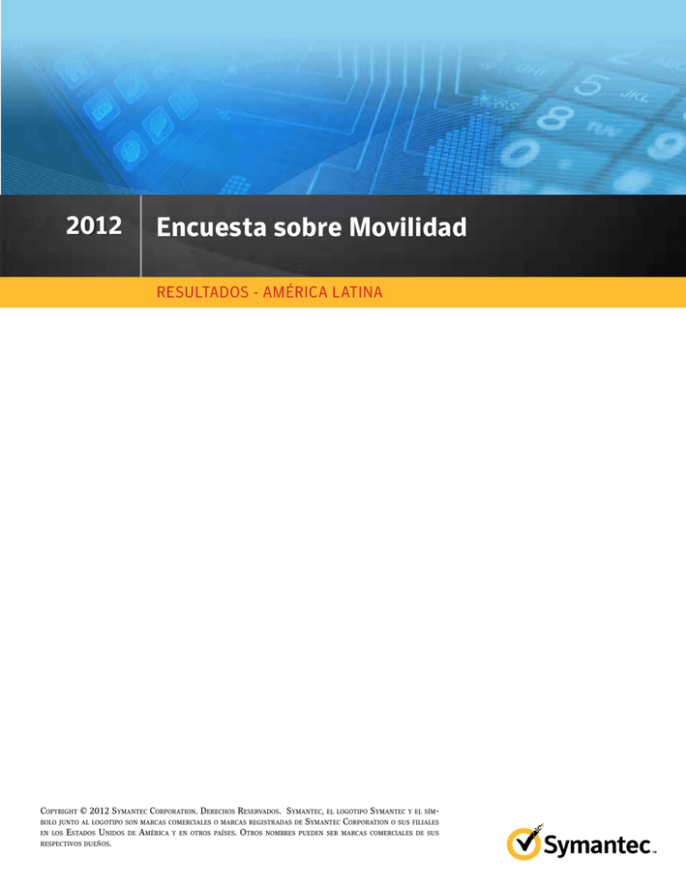 Descargar Encuesta Movilidad 2012 De Symantec En PDF