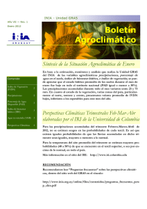 Informe Agroclimático- Enero 2012
