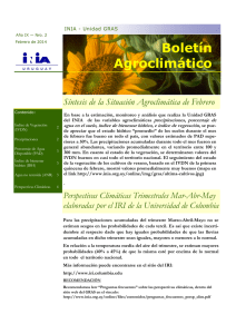 Informe Agroclimático - Febrero 2014