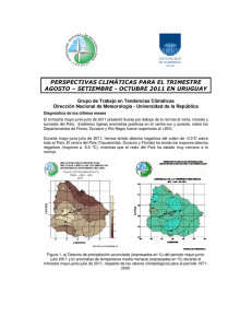 Perspectivas climáticas trimestre (Ago 2011-Oct 2011)