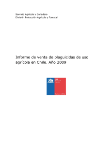 Declaración de venta de plaguicidas de uso agrícola año 2009