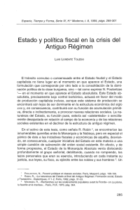 Estado y política fiscal en la crisis del Antiguo Régimen