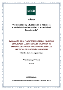 MÁSTER “Comunicación y Educación en la Red: de la