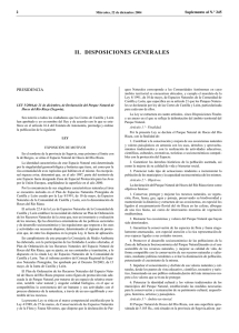 Ley 5/2004, de 21 de Diciembre, de Declaración de Parque Natural de Hoces del Río Riaza (Segovia)