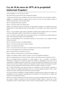 Ley de 10 de enero de 1879, de la propiedadD