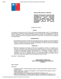 Modifica resolución n° 9901/2015 que autorizó a Biocea como estación experimental para realizar ensayos en campo para probar eficacia y período de protección de plaguicidas en el marco del programa nacional de Lobesia Botrana