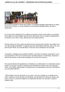 En el frontis municipal se realizó esta mañana  la actividad... Villa El Sol de Catemu, en la que participó la...