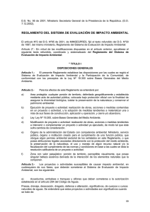 Decreto Supremo 95 del 2001