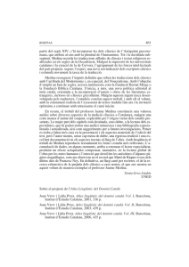 461 partir del segle XIV, s’hi incorporen les dels clàssics de... mana, que arriben al cim amb la plenitud de l’humanisme....