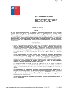 Modifica Resolución Nº 2.371/2011 28-3-2013 (DISTRIVET Ltda.)