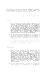 Y se puso a disposición de la Comisión de Ética de la Cámara