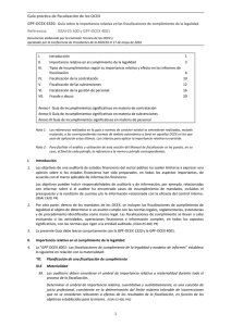 Gu&iacute;a de Auditor&iacute;a OCEX: Importancia Relativa en Auditor&iacute;as de Cumplimiento
