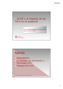 Postura del ICJCE respecto del impacto de las TIC en las auditorÃ­a