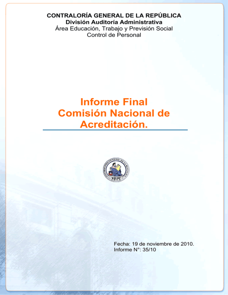 Ver El Duro Informe De La Contraloría Sobre La Cna 7292