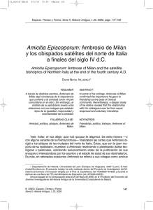 Amicitia Episcoporum: y los obispados satélites del norte de Italia